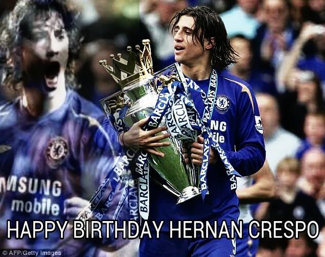 Happy Birthday to Hernan Crespo 40th today Great Moment Winning Premier League! 