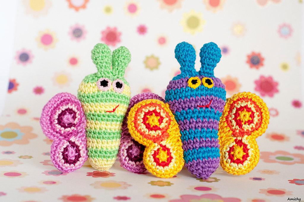 Amigurumi Pattern Crochet Spring Butterfly etsy.com/listing/186847… #Etsy #SpringPattern