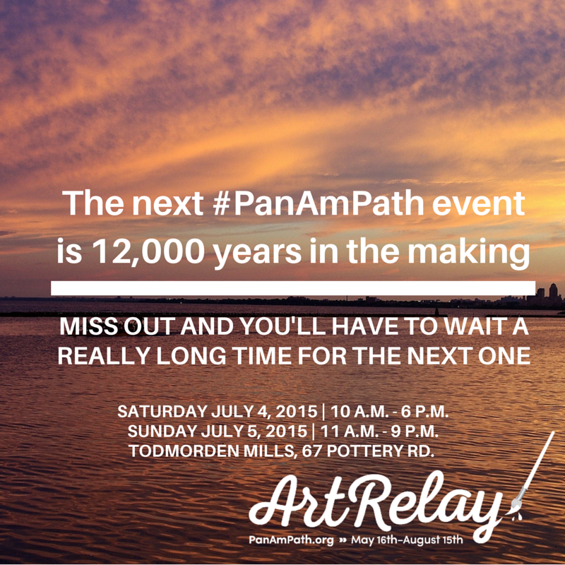 TCTrail's tweet image. Looking for something to do in #Toronto this weekend? Join us on the @PanAmPath #PanAmPath #ArtRelay