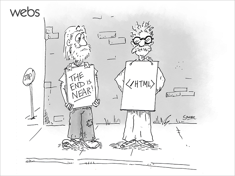 webs's tweet image. The End is Near! &amp;lt;/html&amp;gt;
#HTMLHumor