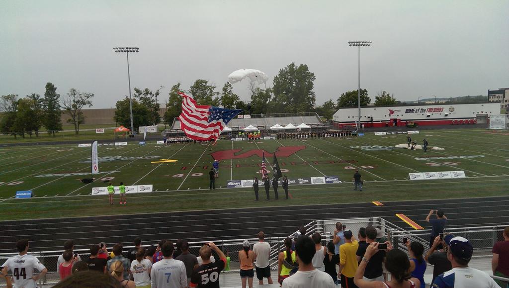 StephenGHubbard's tweet image. Sitting in the press box with @Ulti_world , @EvanLepler for the #usopenoh Womens final. A Beautiful National Anthem!