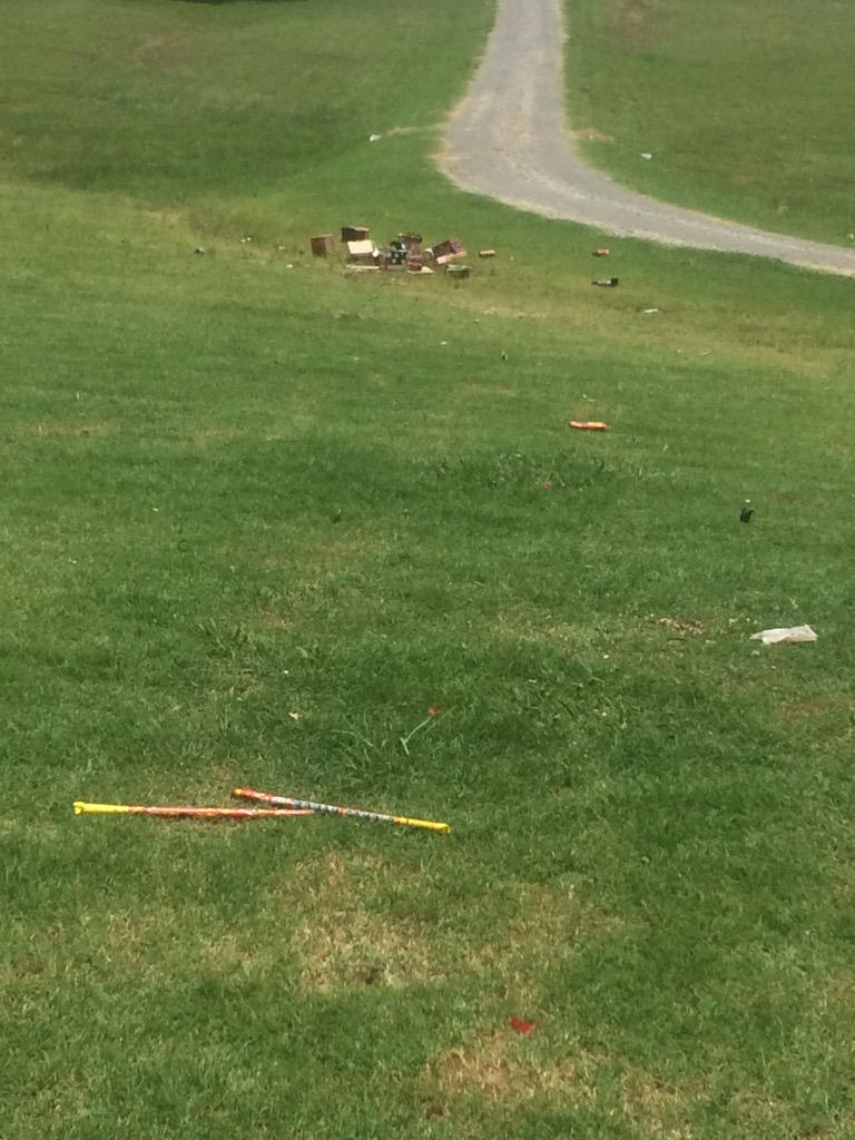 myra_roberson's tweet image. Signs of a successful night of fireworks with family and friends. #fourthfun #celebratingerica