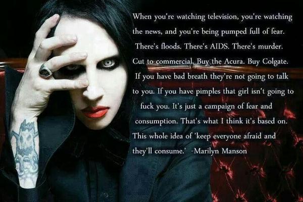 Incredibly powerful words from Marilyn Manson: