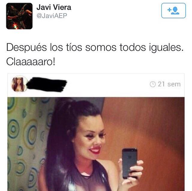 naniartiles's tweet photo. No eres nadie para comentar con mi foto la vas borrando!!! Que quizas no todos los tios son como tu  @JaviAEP http://t.co/9z0TAEjx6i