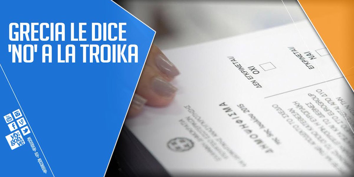 Maduro: Triunfo del NO en Grecia es una gran victoria contra el terrorismo financiero del FMI goo.gl/x3Bspd
