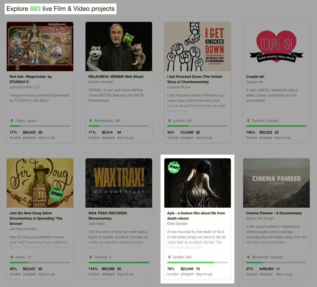 aylamovie's tweet image. #7 on @kickstarter film&amp;amp;video! 9 days left to back: kck.st/1S1GXzo @PromoteHorror @HorrorMansion #kickstarter