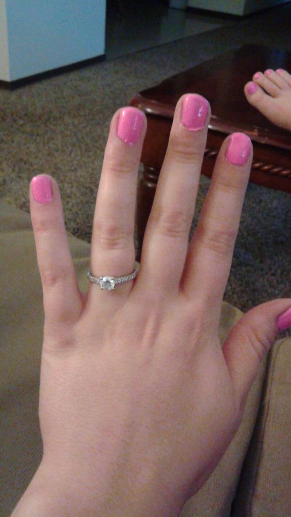 PileggiKelly's tweet image. Loving the bright pink nail polish!#hellosummertime