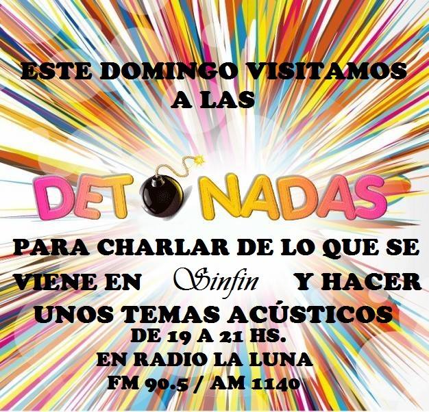 sinfin_rock's tweet photo. HOY en la RADIO! Escuchen lo que se viene en #SinFin y
algunos acústicos!!!
#Toxico #EnTuNombre #Ritual #Antisocial http://t.co/T1O5jkXZQW