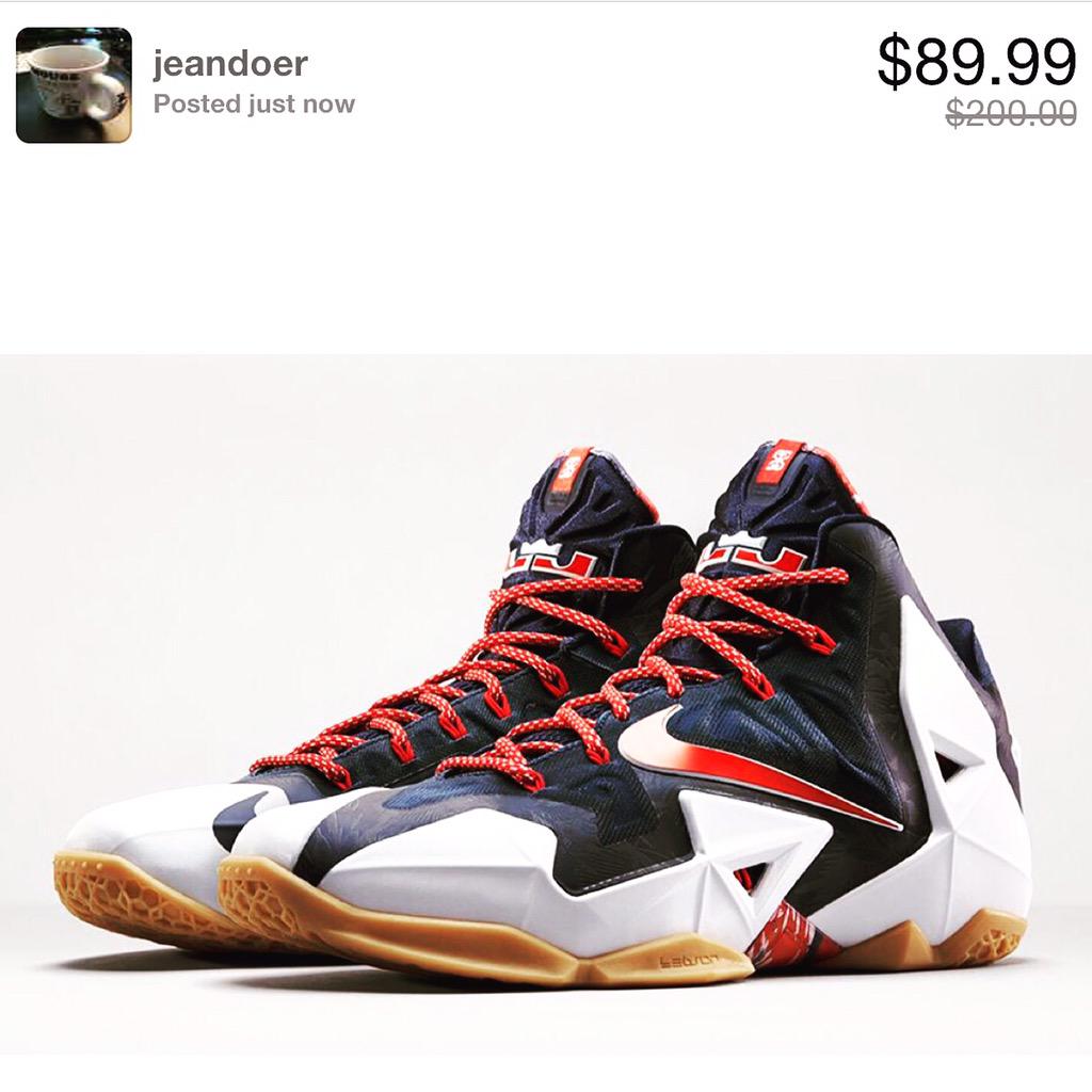 JoogTeam's tweet photo. Lebron XI '4th of July' Full Size Run available at Nike Factory in Camarillo CA.  Call 805-384-4480 for phone orders. http://t.co/ZcEVPb5NsC
