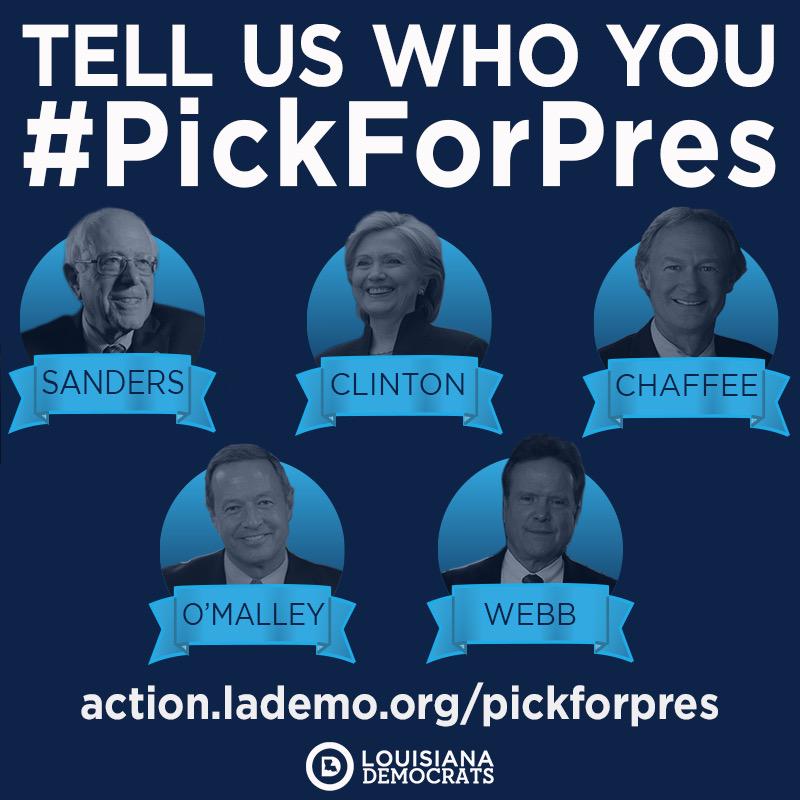 LaDemos's tweet photo. Have you told us your #PickForPres yet? Today is the last day to cast your vote! http://t.co/UCHngplkrU http://t.co/1HFtmPsOuQ