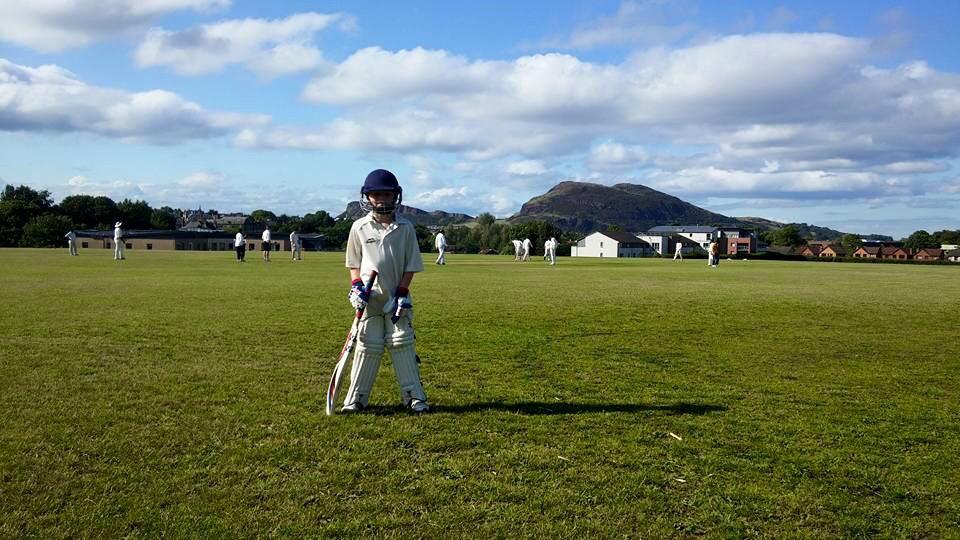 8 year old Andrew Ross on his debut for Carnegie away to Kirkbrae on Saturday.  #Carnegie #brightfuture