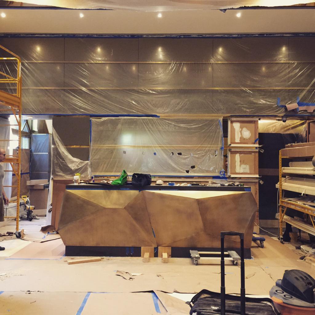 UN Plaza lobby coming together nicely.