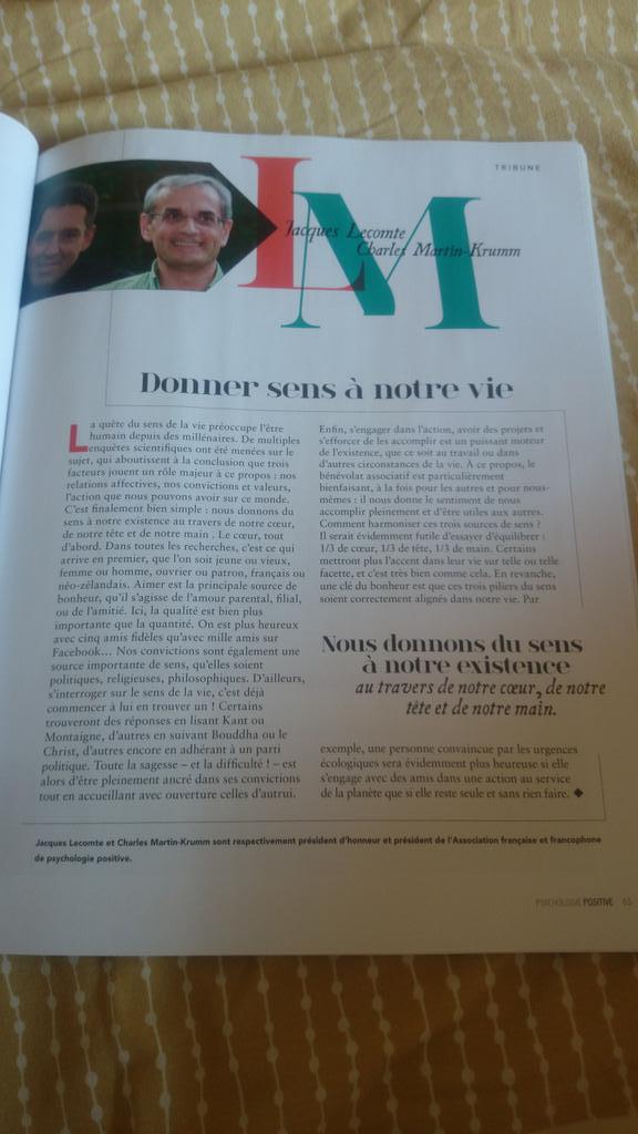 KevinBoisserie's tweet image. Belle découverte, que ce nouveau magazine @Psy_Positive ! #PsychologiePositive