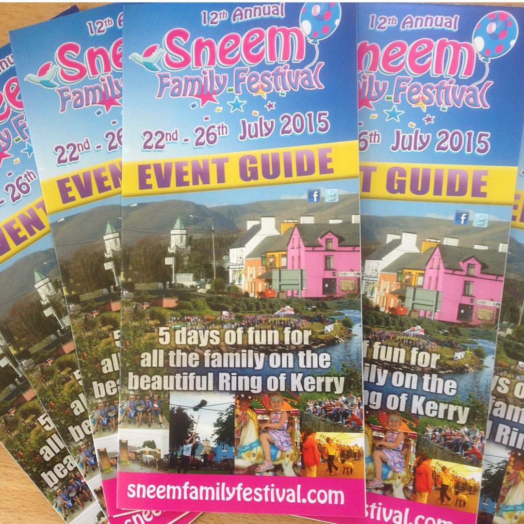 Brochures available in all shops in Sneem. Will be delivered from Kerry and beyond tomorrow.