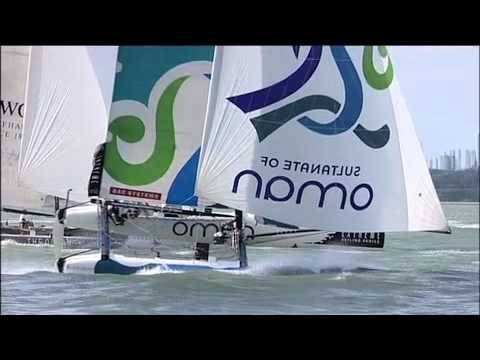 SailingBible's tweet photo. The Extreme 40 series show at full throttle on the opening day in Cowes http://t.co/Sb0pevgmXK #sailing #boats http://t.co/NtVCzZMwTx