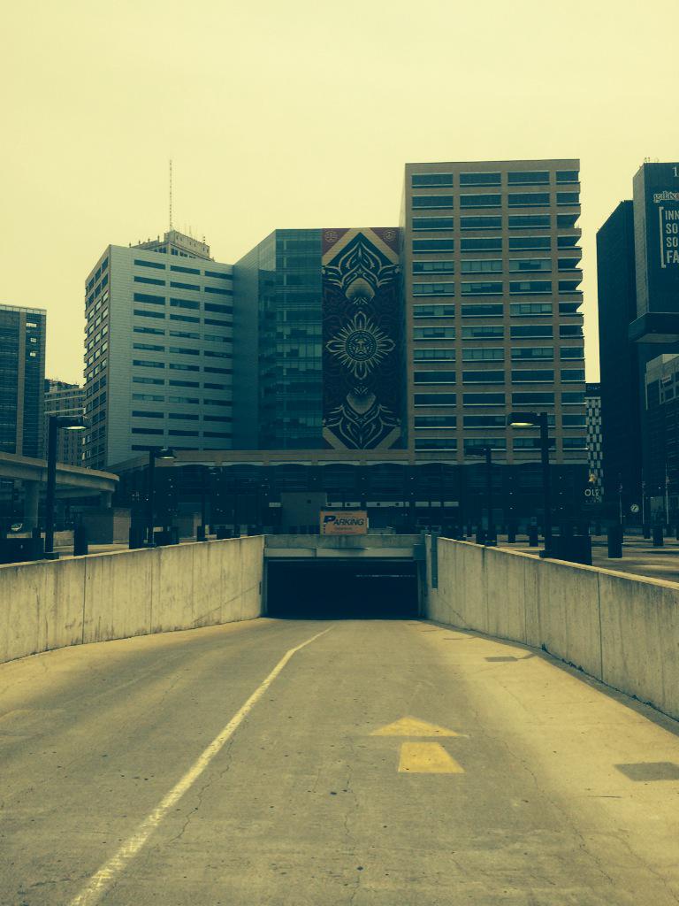 MichaelGoe2's tweet photo. The city of Detroit is looking better and better each time I visit. This Obey mural was a nice surprise! http://t.co/hD8vnCMkYK