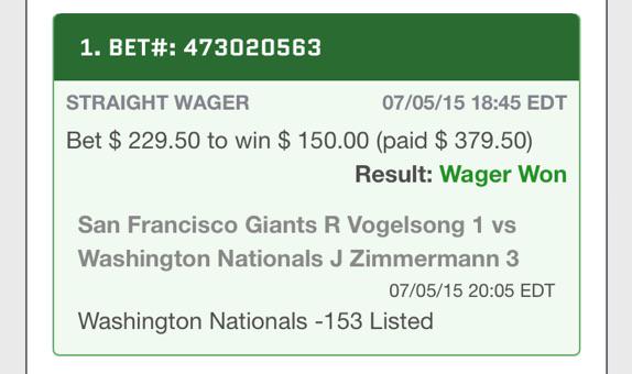pro_capper's tweet image. Another winner, that's 4 in a row!  #momoneynoproblems