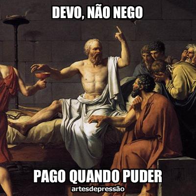 Autocolante com DEVO. Não nego. Pago quando poder