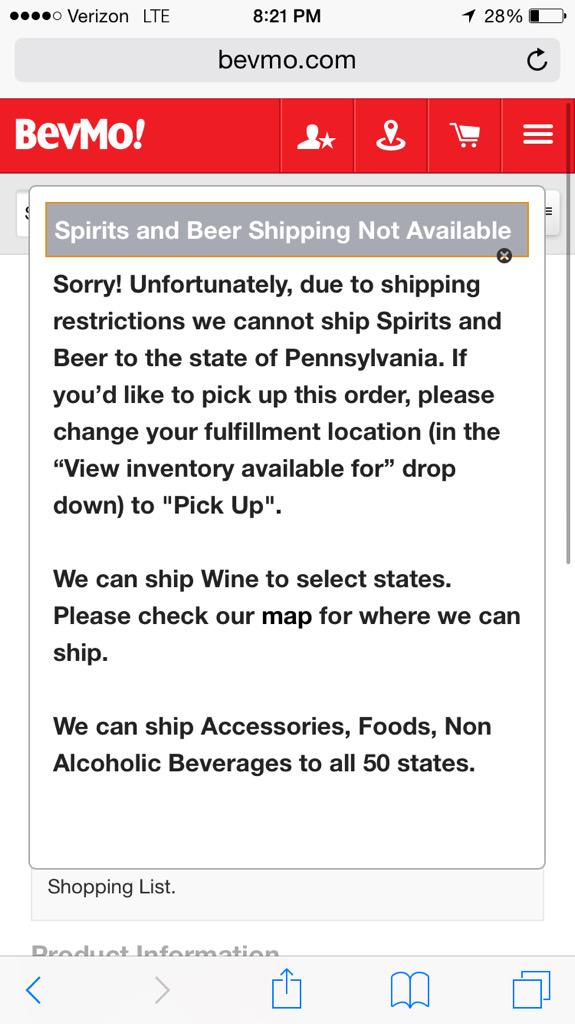 SeeYaAreOh's tweet image. *sigh* #pennsylvaniaproblems #noalcoholatgrocerystores