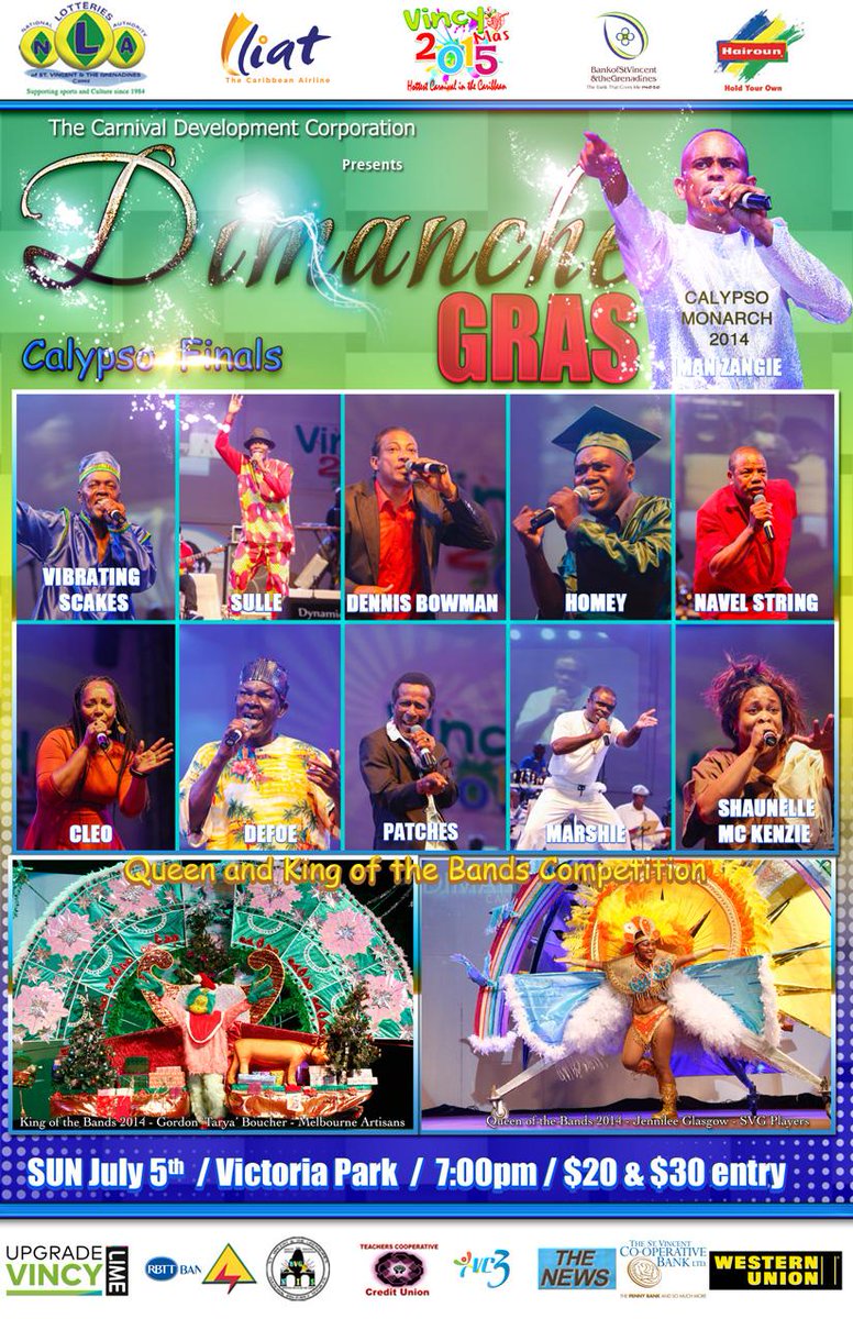 CarnivalSVG's tweet photo. The carnival action continues tonight! #DimancheGras #VincyMas2k15 http://t.co/B2FZhBzzS8