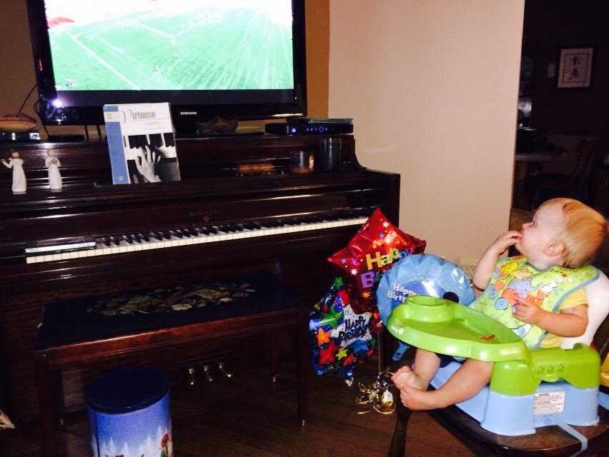 JulieTornquist's tweet photo. Littlest fan had to go home at halftime. @IndyEleven @FIFAWWC @StJosephBrewery It was a great party! #tornquisting http://t.co/GXc6ProWE0