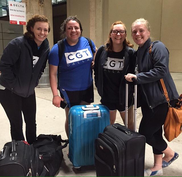 CGTDallas's tweet photo. Flashback to our 5 am flight to Dayton last season✈️ Who's coming with next year? 😉 #CGT16 #alreadyhyped http://t.co/fPJ98xEaau