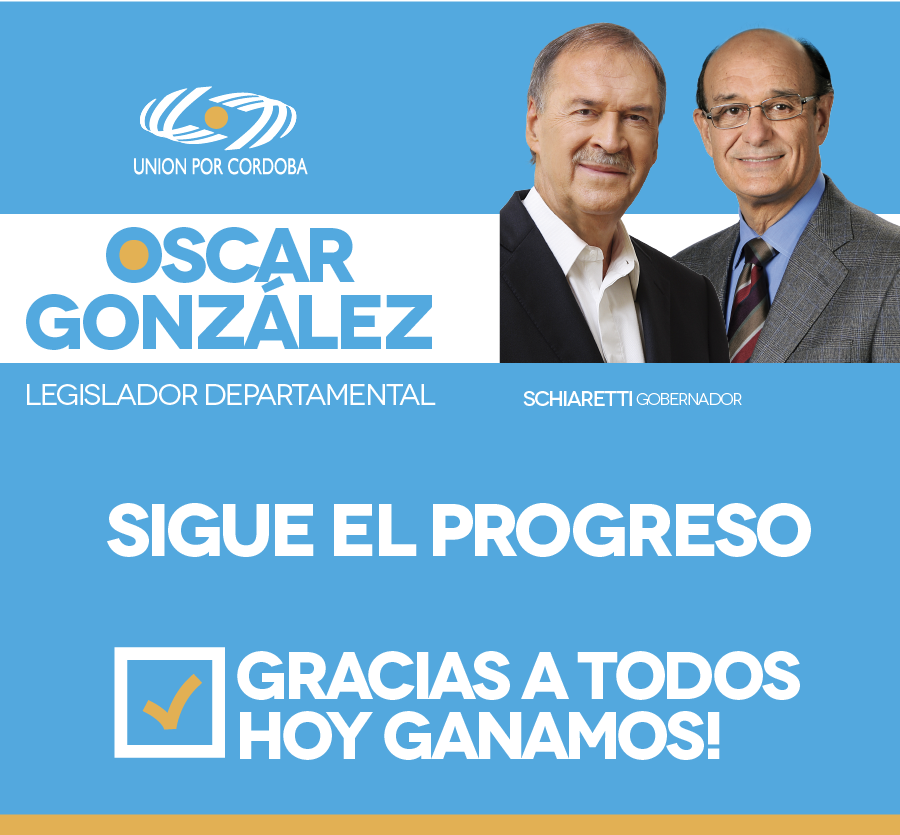 oscargonzalezok's tweet photo. Gracias a todos, el departamento de San Javier y a la ciudad de #VillaDolores por el triunfo #EleccionesCBA http://t.co/0pBb8qUsyc