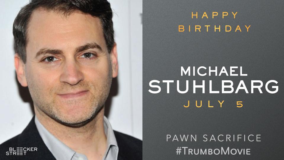 Happy Birthday Michael Stuhlbarg, starring in both and later this year! 