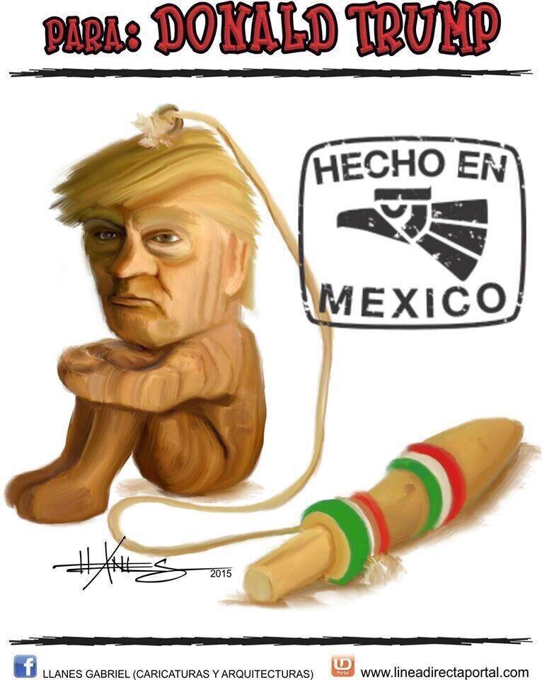 fersch_4's tweet photo. Buenas noches. El mejor y mexicanisimo juguete a Trump http://t.co/pm42iM2nrb