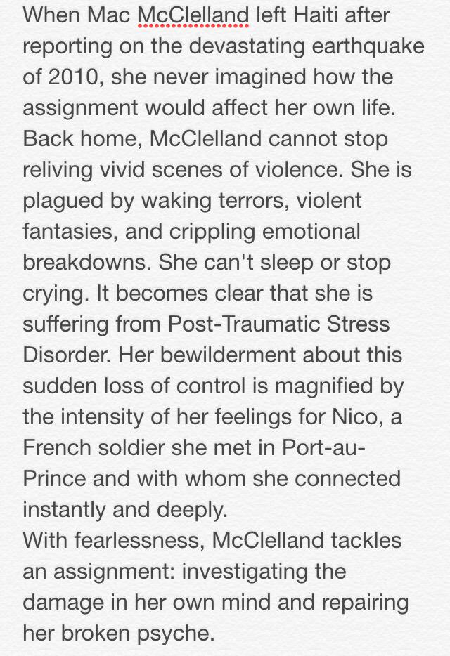 AshRecommends's tweet image. Irritable Hearts: A PTSD Love Story by Mac McClelland