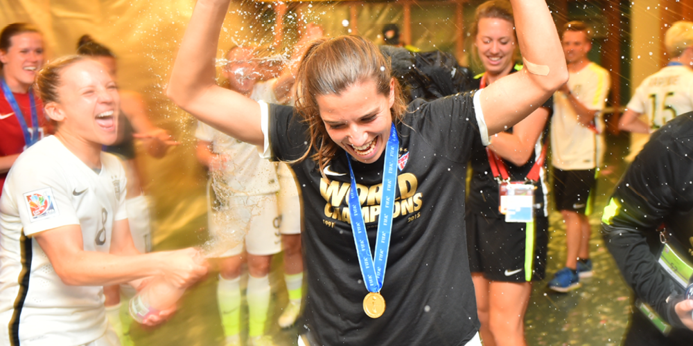 USWNT's tweet photo. Locker Room Look-in: Pure Joy! #3Stars http://t.co/BnRg1oFV4y
