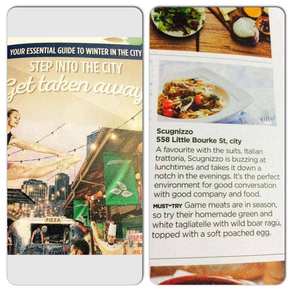 _Scugnizzo's tweet photo. Find us on page 10 of the essential. Guide to winter in the city #melbourne #winter #food #Italian #pasta http://t.co/j4KS5OhZwA