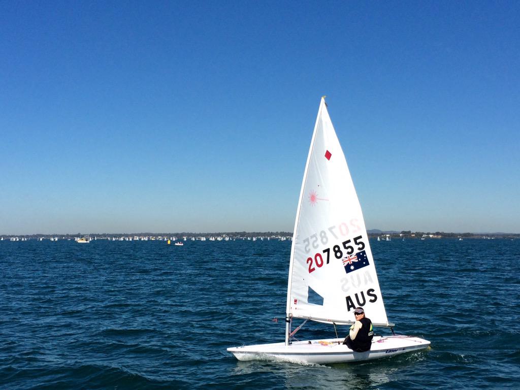 Nice day out for a sail on Waterloo Bay <a href="/ashstoddart/">Ashley Stoddart</a> training4 #LaserRadialEuros #goaus #roadtorio <a href="/QldAcademySport/">Queensland Academy of Sport</a>