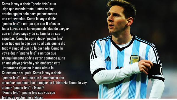 SoyArgen's tweet photo. AGUANTE MESSI CARETAS http://t.co/p1nTINwKmC