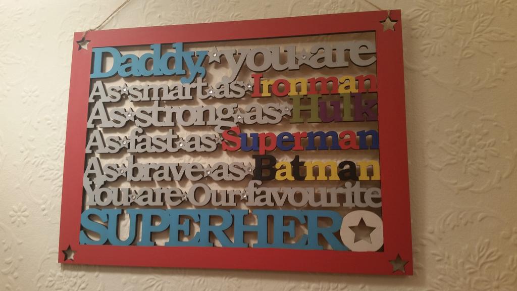 Sandy_DollyFace's tweet photo. Superhero Fathers day make http://t.co/vAA3UPswdd 
#superhero #marvel #dc #handcrafted #dollyface http://t.co/h6ToYMlX5Q