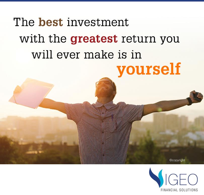 why not invest in yourself today!