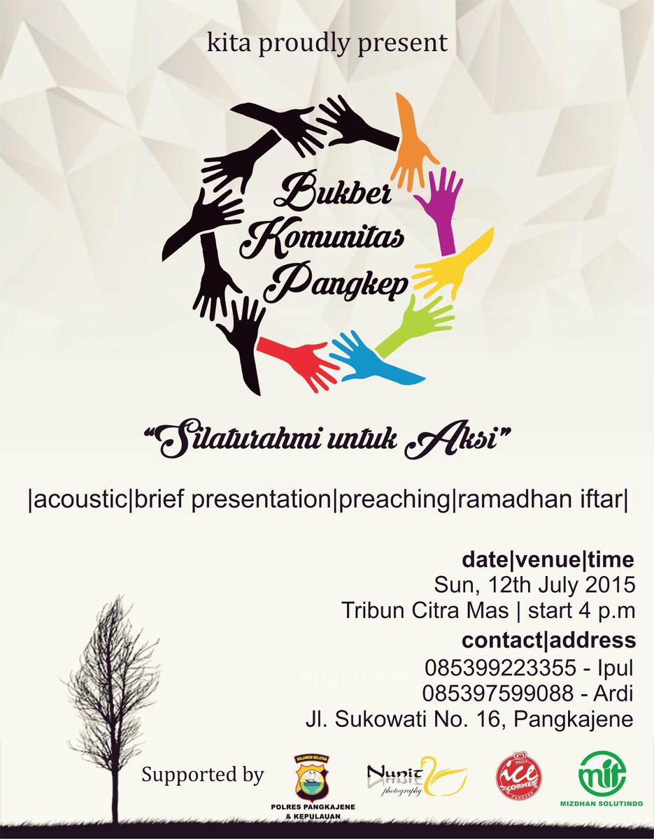 #BukberKomunitasPangkep
<a href="/PangkepJappa2/">Pangkep Jappa Jappa</a> <a href="/kampungpangkep/">kampung pangkep</a> <a href="/IceCorner_PKP/">Ice Corner Pangkep</a> <a href="/Mahasiswa_PKP/">Mahasiswa Pangkep</a> <a href="/Siipelupa1/">AD Abuhair</a> 
#mariBERSUA