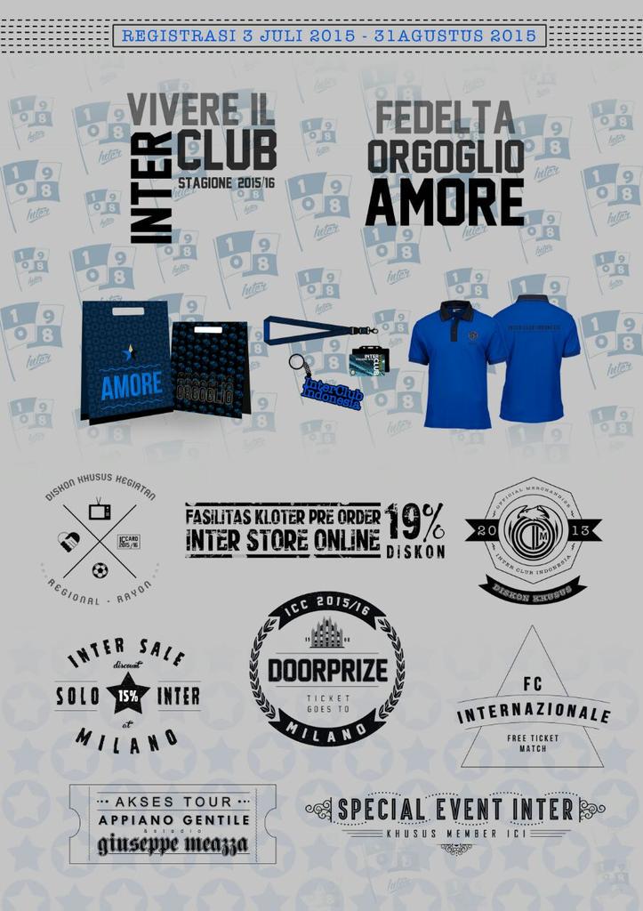 Ada beberapa pilihan paket ICC yg dapat kalian pilih.. Berikut akan kita rinci paketannya #VivereIlClub #ICC1516