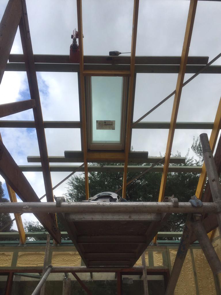 ODMBuilding's tweet image. Rain day!  All we need is the roof on!