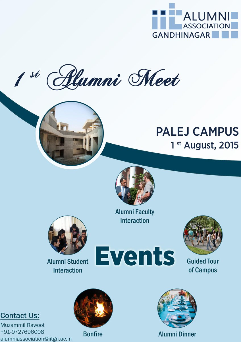 IITGn_Alumni's tweet photo. The 1st Alumni Meet is fast approaching and we have planned some exciting events lined up for the meet. http://t.co/uPRLT3u1h4