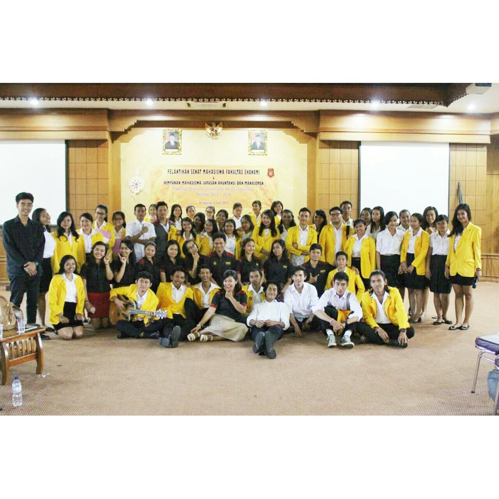 Pelantikan Senat Mahasiswa Periode 2015/2016 di aula rektorat lantai 3 tgl 4 Juli 2015