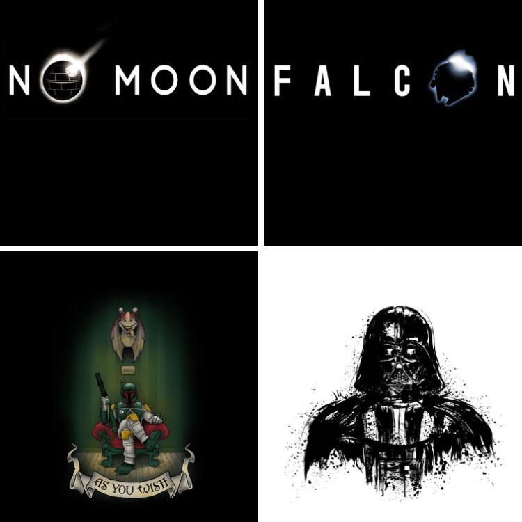 More fun #StarWars shirts @ShirtPunchTees today! shirtpunch.com #StarWars #BobaFett #JarJarBinks