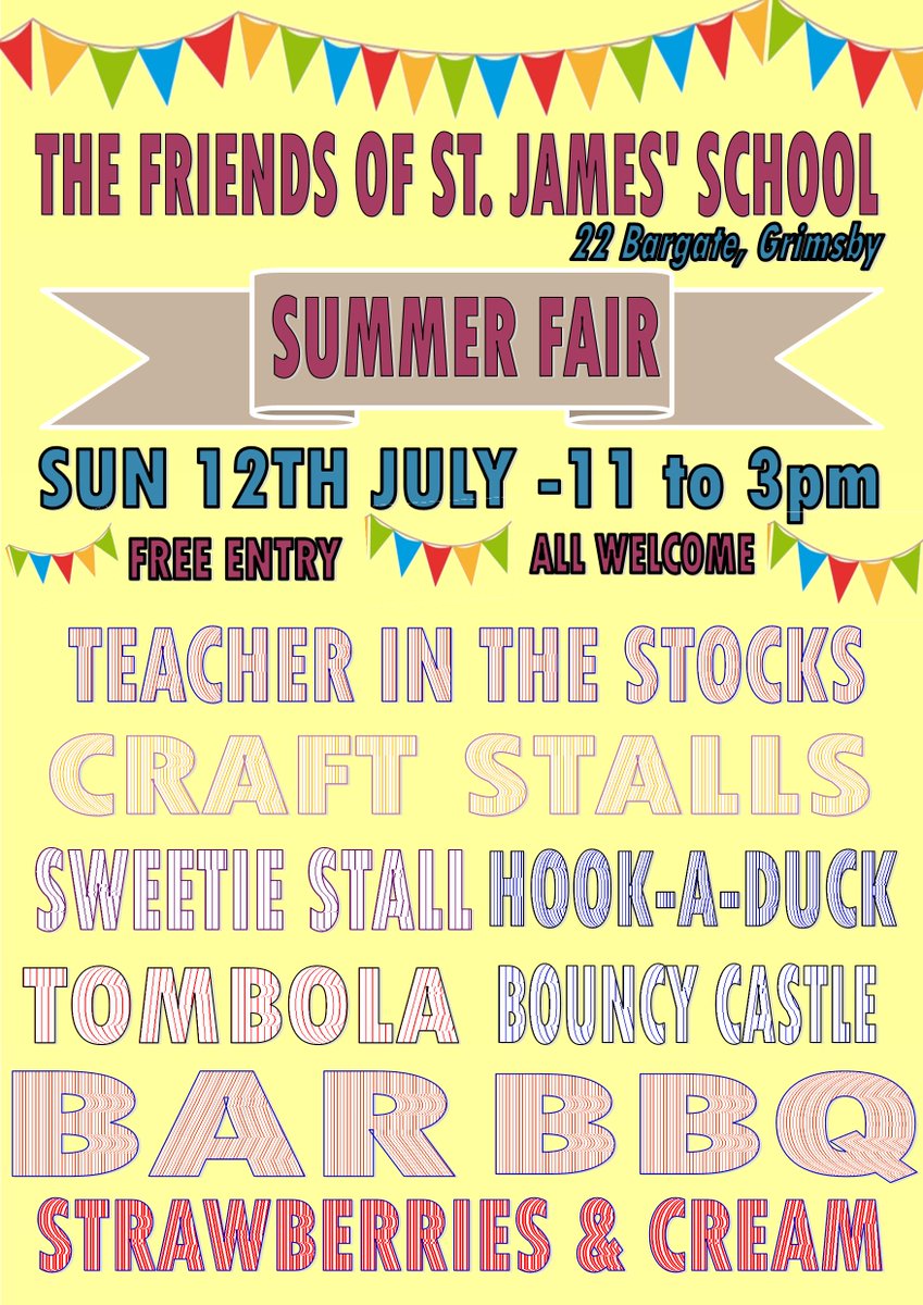 StJamesSchoolGY's tweet image. #SummerFair this Sunday. All welcome to attend, open to the local community. #communityevent #funtobehad #Grimsby
