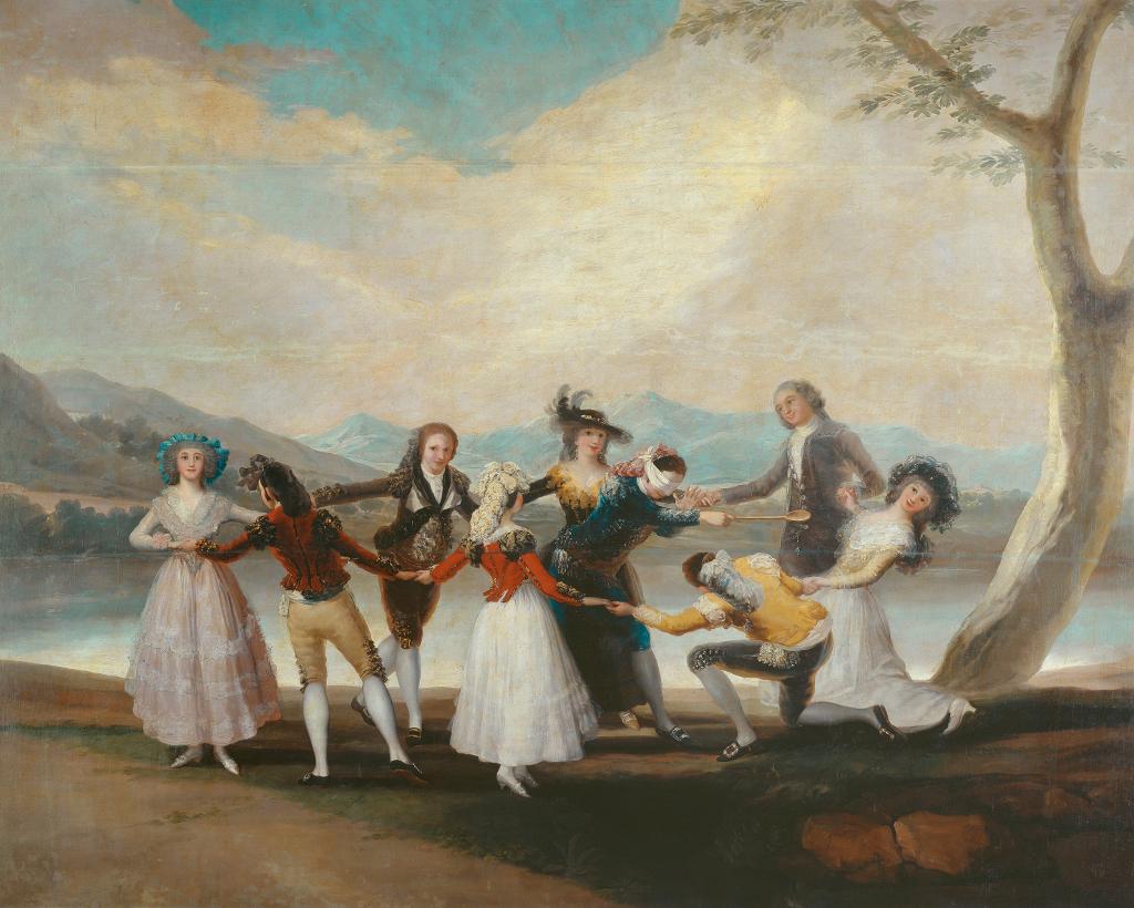 museodelprado's tweet photo. Las obras más valiosas fueron adquiridas por #FernándezDurán en la venta de los Osuna de 1896. "Gallinita ciega" Goya http://t.co/DGoZ6I9nnv