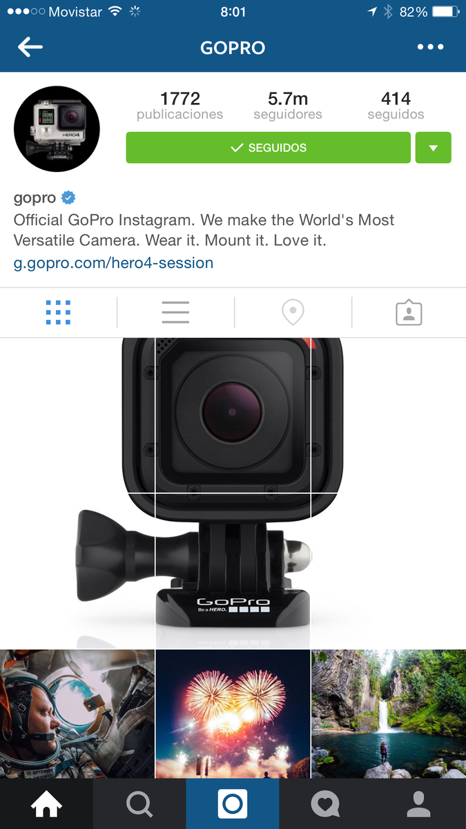 Tecnomenia's tweet image. GoPro anuncia por @Instagram su nueva #GoProSession, tan minúscula pero tan poderosa. @gopro