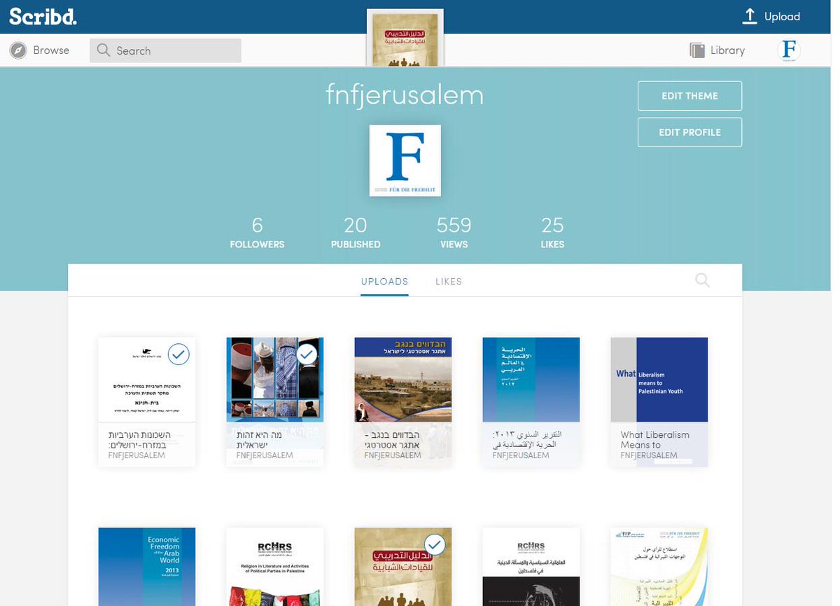 Looking for some interesting reading? - You can read our publications here - scribd.com/fnfjerusalem

#FNF_Jerusalem