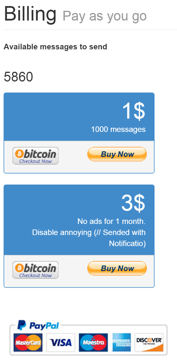 notificatio_me's tweet photo. Just added possibilty to pay by BitCoins! Check it out! http://t.co/jd11uhy6LR