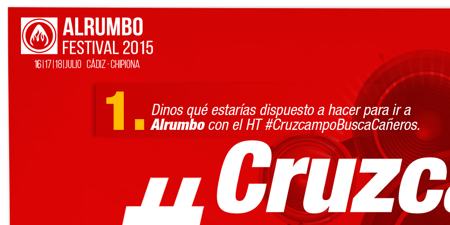 Cruzcampo's tweet photo. ¡Disfruta del @AlrumboFestival  con tus colegas en La Caravana Cruzcampo! Participa ya en #CruzcampoBuscaCañeros http://t.co/pSYy3jSIVs