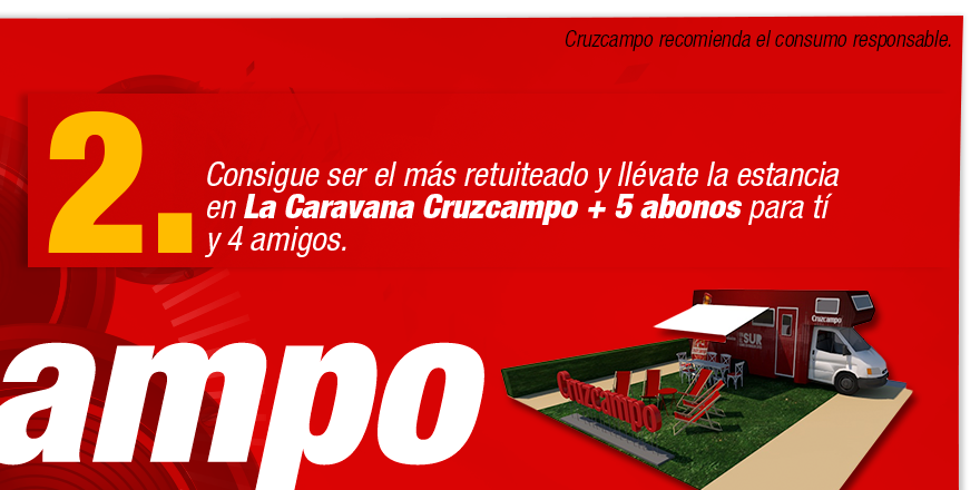Cruzcampo's tweet photo. ¡Disfruta del @AlrumboFestival  con tus colegas en La Caravana Cruzcampo! Participa ya en #CruzcampoBuscaCañeros http://t.co/pSYy3jSIVs