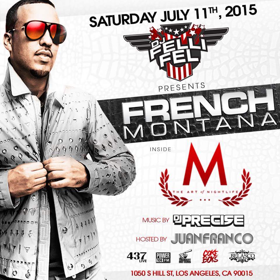 NESTOR_G's tweet photo. Its on !!!  Saturday July 11th .. FRENCH MONTANA http://t.co/5kU7Wg5lWr